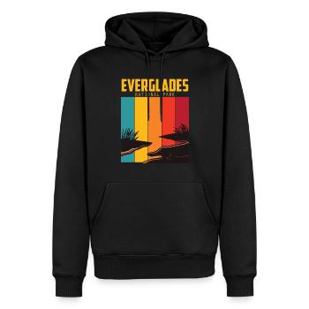 Parc National Souvenir Everglades Alligator Randonnée Su - Sweat à capuche Premium bio Homme - noir - Devant - Nico (187cm)