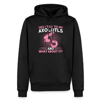 Axolotl Axolotl Besitzer Axolotl Amphibie Geschenk - Männer Premium Bio Hoodie - Schwarz - Vorne - Nico (187cm)