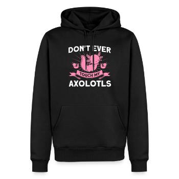 Axolotl Axolotl Besitzer Axolotl Amphibie Geschenk - Männer Premium Bio Hoodie - Schwarz - Vorne - Nico (187cm)