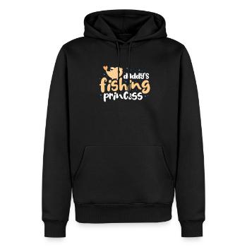 Angler Vater Tochter Angeln Prinzessin Geschenk - Männer Premium Bio Hoodie - Schwarz - Vorne - Nico (187cm)