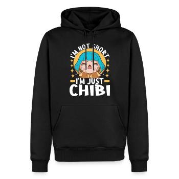 Anime Chibi Girl - Men’s Premium Organic Hoodie - black - Front - Nico (187cm)