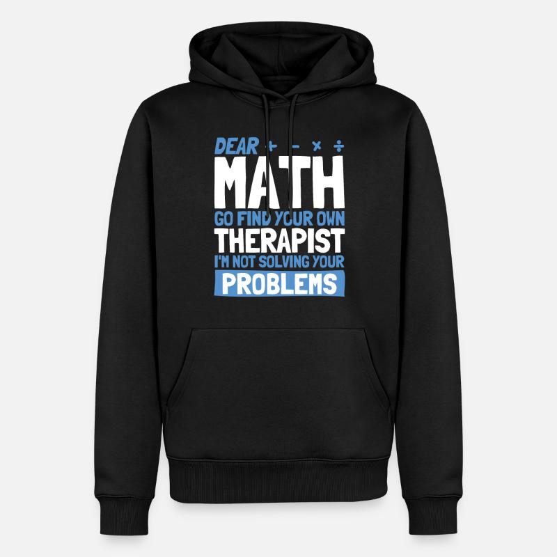 Math Mathématiques Sciences Math Cadeau - Sweat à capuche Premium bio Homme - noir