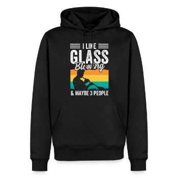 Glass Blower - Glassblowing - Männer Premium Bio Hoodie - Schwarz - Vorne - Nico (187cm)