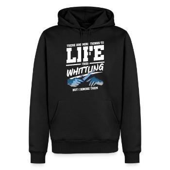 Whittler | Woddcarving - Männer Premium Bio Hoodie - Schwarz - Vorne - Nico (187cm)