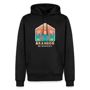 Branson Urlaub Missouri Camping Reisen Wandern Nat - Männer Premium Bio Hoodie - Schwarz - Vorne - Nico (187cm)