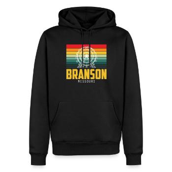Branson Missouri Urlaub Camping Reisen - Männer Premium Bio Hoodie - Schwarz - Vorne - Nico (187cm)