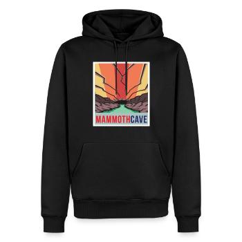 Mammoth Höhle Retro Nationalpark Souvenir Kentucky - Männer Premium Bio Hoodie - Schwarz - Vorne - Nico (187cm)