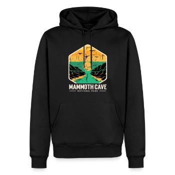 Nationalpark Souvenir Mammoth Cave Kentucky Souven - Männer Premium Bio Hoodie - Schwarz - Vorne - Nico (187cm)
