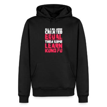 Kung Fu Kampfsport Kampfkunst Sport Geschenk - Männer Premium Bio Hoodie - Schwarz - Vorne - Nico (187cm)