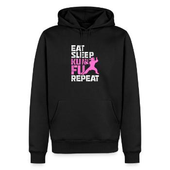 Kung Fu Kampfsport Kampfkunst Sport Geschenk - Männer Premium Bio Hoodie - Schwarz - Vorne - Nico (187cm)
