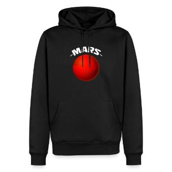 Mars Red Planet Space Astronaut Cadeau - Sweat à capuche Premium bio Homme - noir - Devant - Nico (187cm)