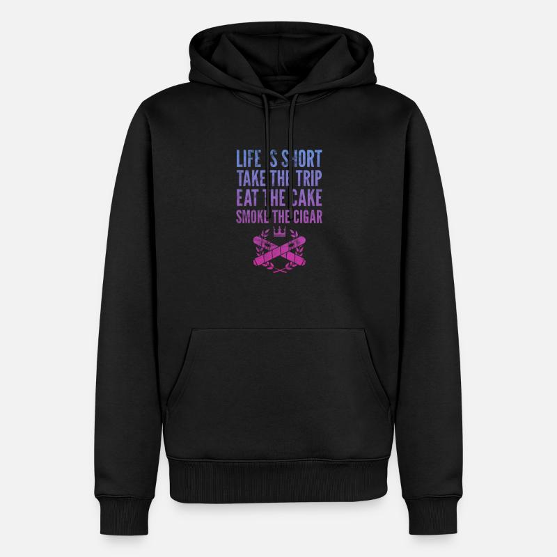Zigarre - Männer Premium Bio Hoodie - Schwarz