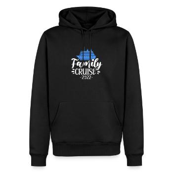 Kreuzfahrt 2022 Familie - Männer Premium Bio Hoodie - Schwarz - Vorne - Nico (187cm)