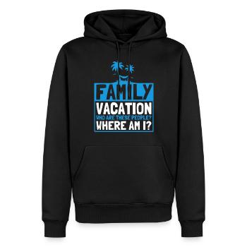 Autoreise Urlaub Familie Urlaub Familie Geschenk - Männer Premium Bio Hoodie - Schwarz - Vorne - Nico (187cm)