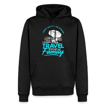 Autoreise Urlaub Familie Urlaub Familie Geschenk - Männer Premium Bio Hoodie - Schwarz - Vorne - Nico (187cm)