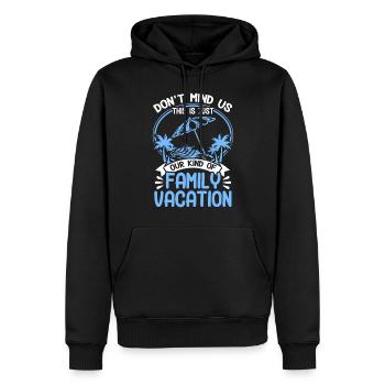 Autoreise Urlaub Familie Urlaub Familie Geschenk - Männer Premium Bio Hoodie - Schwarz - Vorne - Nico (187cm)