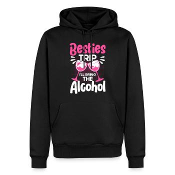 Besties Trip Urlaubsreise Urlaub Geschenk - Männer Premium Bio Hoodie - Schwarz - Vorne - Nico (187cm)