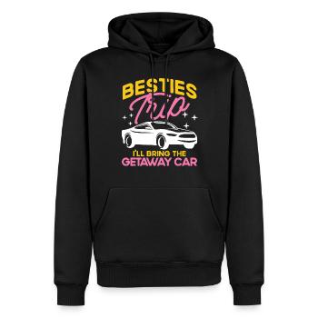 Besties Trip Urlaubsreise Urlaub Geschenk - Männer Premium Bio Hoodie - Schwarz - Vorne - Nico (187cm)