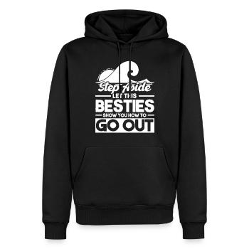Besties Trip Urlaubsreise Urlaub Geschenk - Männer Premium Bio Hoodie - Schwarz - Vorne - Nico (187cm)