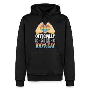 LGBTQ Gay Pride Schwul - Männer Premium Bio Hoodie - Schwarz - Vorne - Nico (187cm)