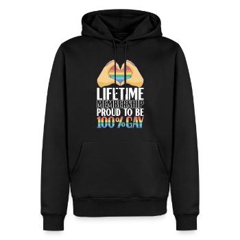 LGBTQ Gay Pride Schwul - Männer Premium Bio Hoodie - Schwarz - Vorne - Nico (187cm)