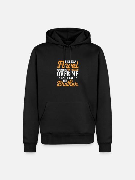 Big Brother Sibling Sister Gift - Men’s Premium Organic Hoodie - black