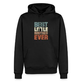 Big Brother Sibling Sister Gift - Men’s Premium Organic Hoodie - black - Front - Nico (187cm)