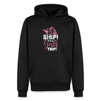 Bateau de croisière Cadeau de bateau de vacances - Sweat à capuche Premium bio Homme - noir - Devant - Nico (187cm)