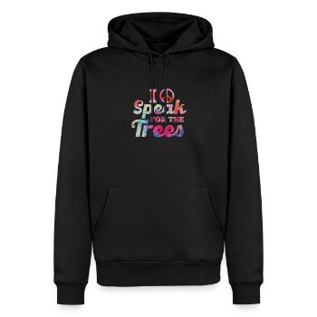 Hippie - Sweat à capuche Premium bio Homme - noir - Devant - Nico (187cm)