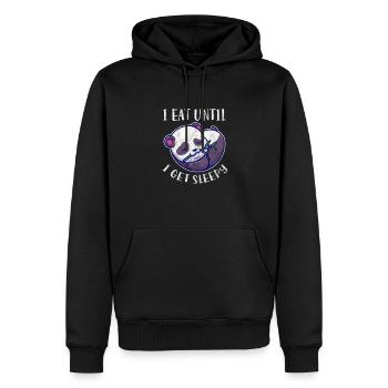 Panda - Sweat à capuche Premium bio Homme - noir - Devant - Nico (187cm)