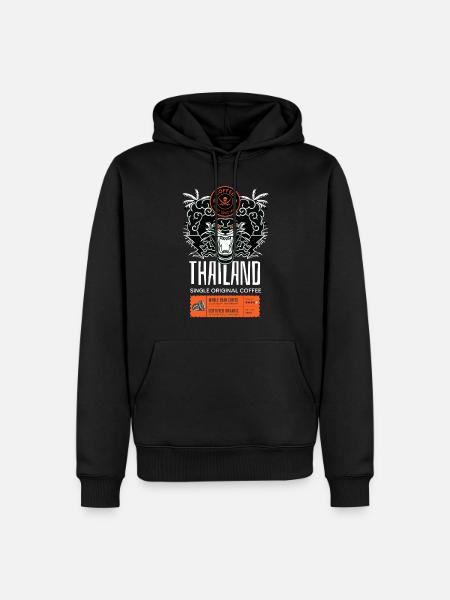 Coffee best specialty Thailand - Men’s Premium Organic Hoodie - black
