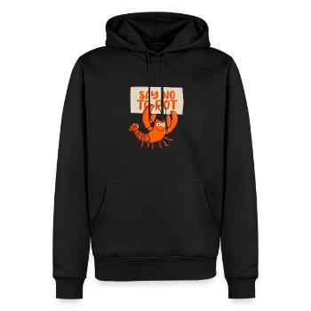 Languste - Männer Premium Bio Hoodie - Schwarz - Vorne - Nico (187cm)