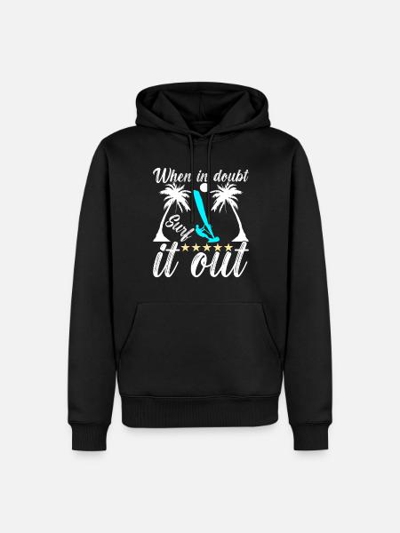 Windsurfing Windsurfen - Männer Premium Bio Hoodie - Schwarz
