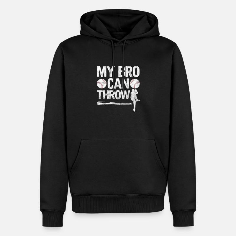 Bruder Baseball - Männer Premium Bio Hoodie - Schwarz
