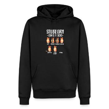 Corgi - Männer Premium Bio Hoodie - Schwarz - Vorne - Nico (187cm)