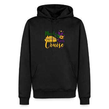 Croisière Mardi Gras - Sweat à capuche Premium bio Homme - noir - Devant - Nico (187cm)