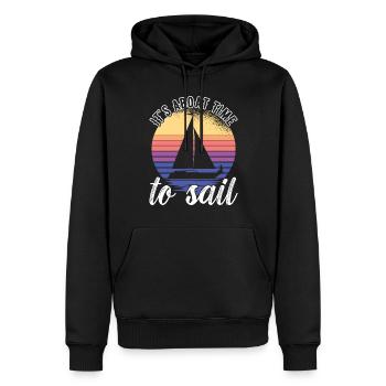 Sailing Sailboat Sailors - Men’s Premium Organic Hoodie - black - Front - Nico (187cm)