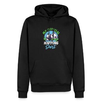 Panda - Sweat à capuche Premium bio Homme - noir - Devant - Nico (187cm)