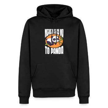 Panda Panda Ours Ours Animal Pandas Cadeau - Sweat à capuche Premium bio Homme - noir - Devant - Nico (187cm)