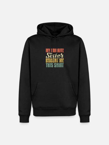 Frère - Sweat à capuche Premium bio Homme - noir