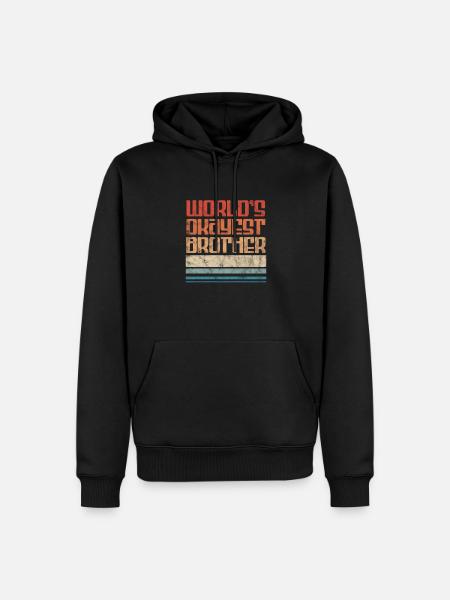 Big Brother Sibling Sister Gift - Men’s Premium Organic Hoodie - black