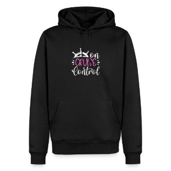 Bateau de croisière Cadeau de bateau de vacances - Sweat à capuche Premium bio Homme - noir - Devant - Nico (187cm)