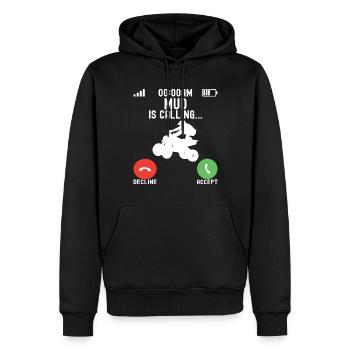 Quad Bike Quadfahrer - Männer Premium Bio Hoodie - Schwarz - Vorne - Nico (187cm)
