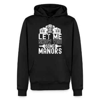 Marqueur immobilier Markler Immobilien - Sweat à capuche Premium bio Homme - noir - Devant - Nico (187cm)