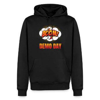 Boom heute ist Haus Abbruch Tag für Bauarbeiter - Männer Premium Bio Hoodie - Schwarz - Vorne - Nico (187cm)