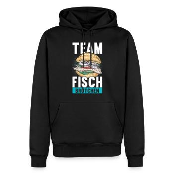 Ostsee Heimat Norddeutschland - Männer Premium Bio Hoodie - Schwarz - Vorne - Nico (187cm)