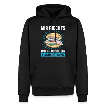 Ostsee Heimat Norddeutschland - Männer Premium Bio Hoodie - Schwarz - Vorne - Nico (187cm)
