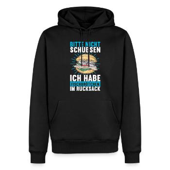 Ostsee Heimat Norddeutschland - Männer Premium Bio Hoodie - Schwarz - Vorne - Nico (187cm)