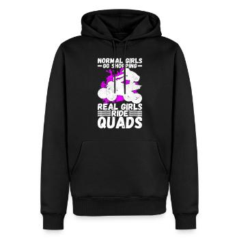 Quad Bike Quadfahrer - Männer Premium Bio Hoodie - Schwarz - Vorne - Nico (187cm)