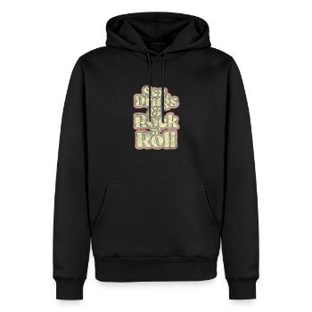 Hippie - Sweat à capuche Premium bio Homme - noir - Devant - Nico (187cm)